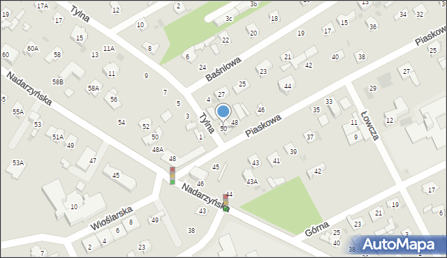 Grodzisk Mazowiecki, Piaskowa, 50, mapa Grodzisk Mazowiecki