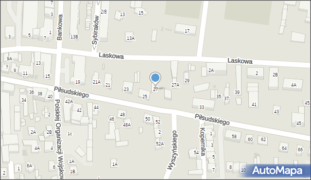 Grójec, Piłsudskiego Józefa, marsz., 27, mapa Grójec