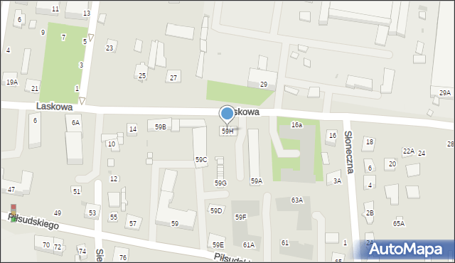 Grójec, Piłsudskiego Józefa, marsz., 59H, mapa Grójec