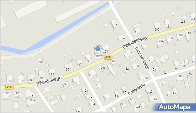 Grudziądz, Piłsudskiego Józefa, marsz., 101, mapa Grudziądza