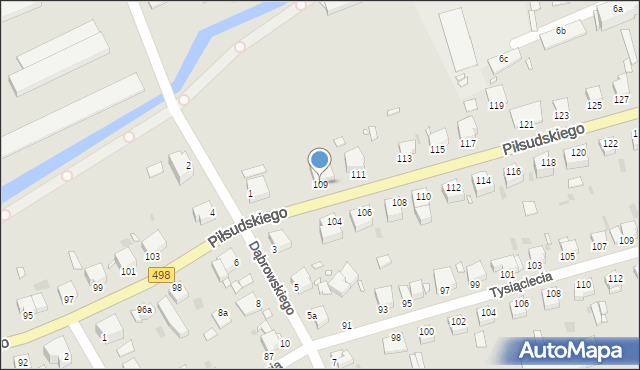 Grudziądz, Piłsudskiego Józefa, marsz., 109, mapa Grudziądza