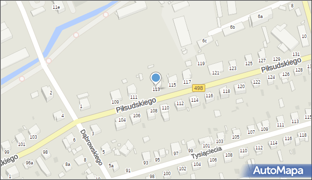 Grudziądz, Piłsudskiego Józefa, marsz., 113, mapa Grudziądza