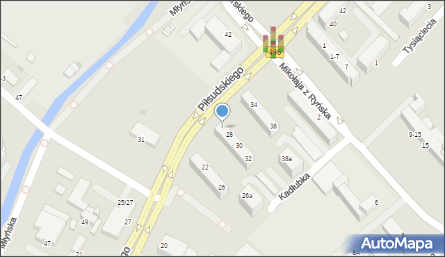Grudziądz, Piłsudskiego Józefa, marsz., 32, mapa Grudziądza