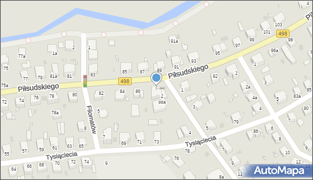 Grudziądz, Piłsudskiego Józefa, marsz., 88, mapa Grudziądza