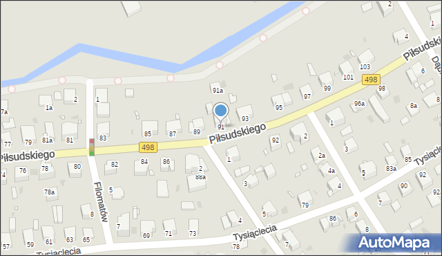 Grudziądz, Piłsudskiego Józefa, marsz., 91, mapa Grudziądza