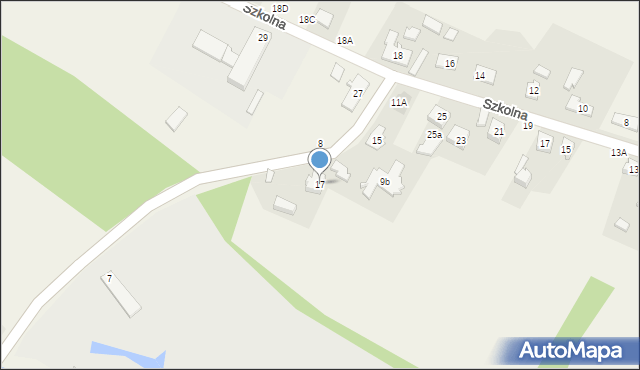 Hadra, Piaskowa, 17, mapa Hadra