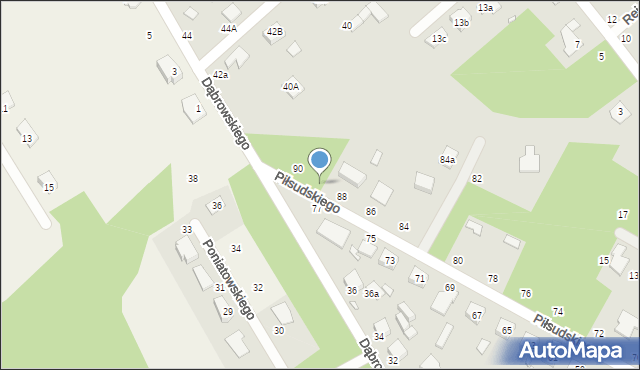 Halinów, Piłsudskiego Józefa, marsz., 84, mapa Halinów