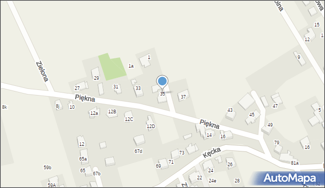 Hecznarowice, Piękna, 35, mapa Hecznarowice