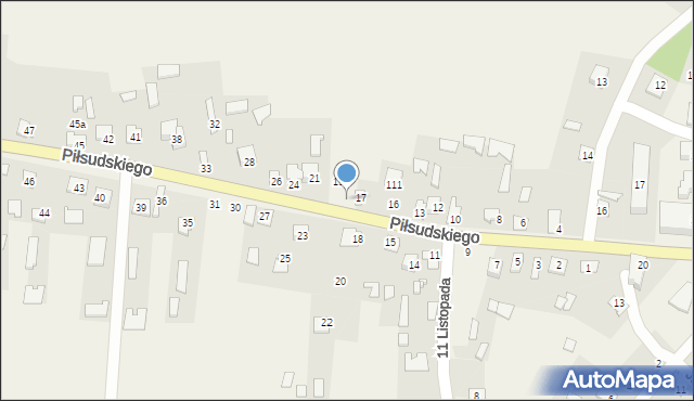 Horodło, Piłsudskiego Józefa, marsz., 19, mapa Horodło