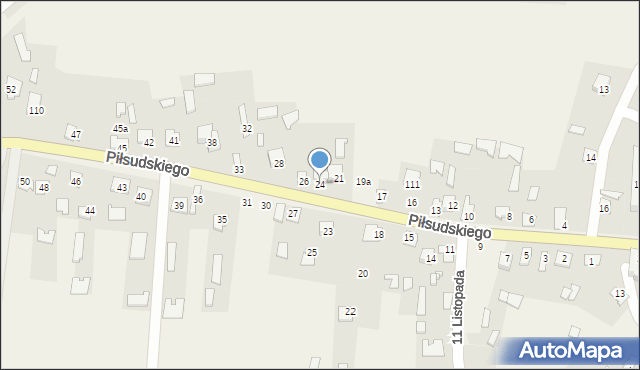 Horodło, Piłsudskiego Józefa, marsz., 24, mapa Horodło