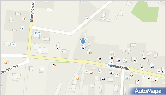 Horodło, Piłsudskiego Józefa, marsz., 52, mapa Horodło