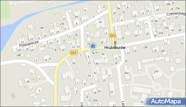 Hrubieszów, Piłsudskiego Józefa, marsz., 7a, mapa Hrubieszów