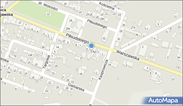 Izbica Kujawska, Piłsudskiego Józefa, marsz., 5a, mapa Izbica Kujawska