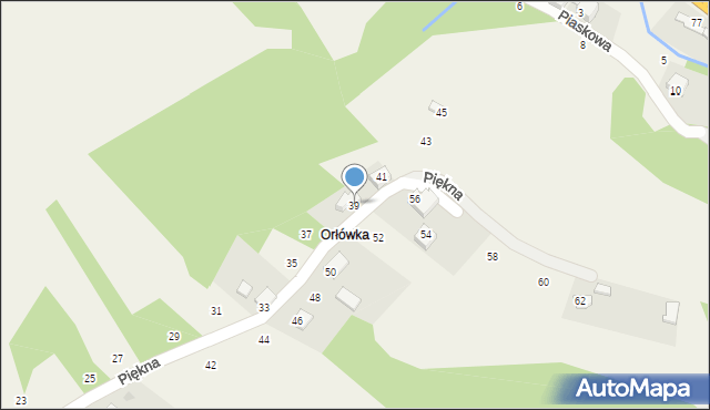 Izdebnik, Piękna, 39, mapa Izdebnik