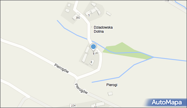 Jabłonka, Pierogów, 6, mapa Jabłonka