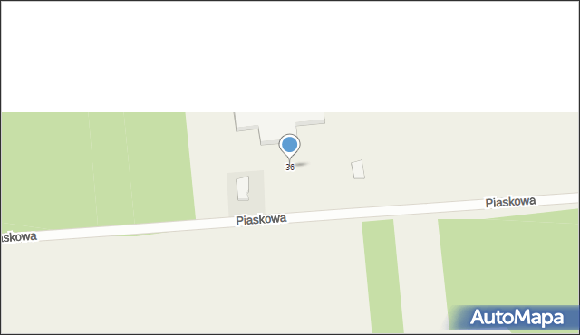 Jabłonna, Piaskowa, 36, mapa Jabłonna