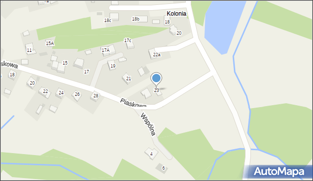 Jankowice, Piaskowa, 23, mapa Jankowice