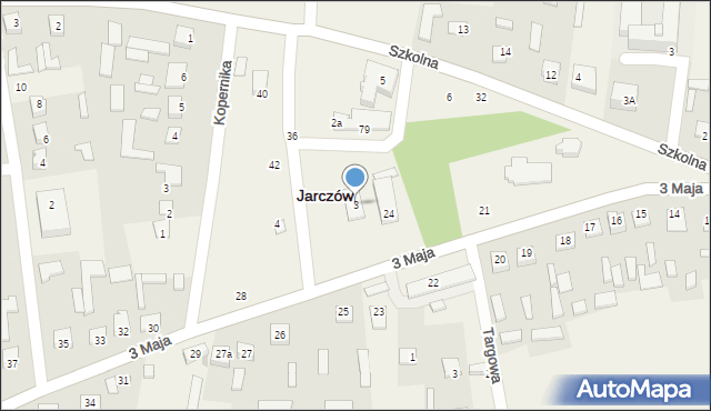 Jarczów, Piłsudskiego Józefa, marsz., 3, mapa Jarczów