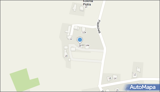 Jarząbkowice, Piaskowa, 14, mapa Jarząbkowice