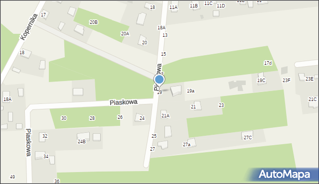 Jastkowice, Piaskowa, 19, mapa Jastkowice