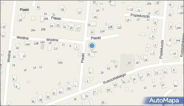 Jawiszowice, Piaski, 8, mapa Jawiszowice