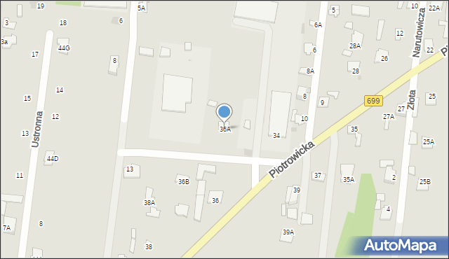 Jedlnia-Letnisko, Piotrowicka, 36A, mapa Jedlnia-Letnisko