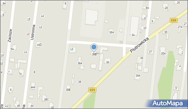 Jedlnia-Letnisko, Piotrowicka, 36B, mapa Jedlnia-Letnisko