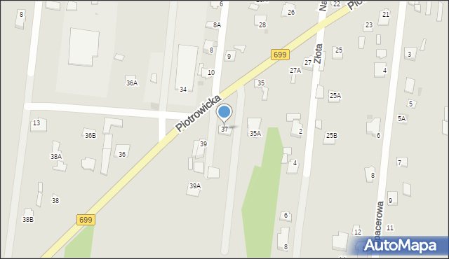 Jedlnia-Letnisko, Piotrowicka, 37, mapa Jedlnia-Letnisko