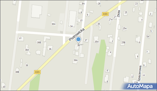 Jedlnia-Letnisko, Piotrowicka, 39, mapa Jedlnia-Letnisko