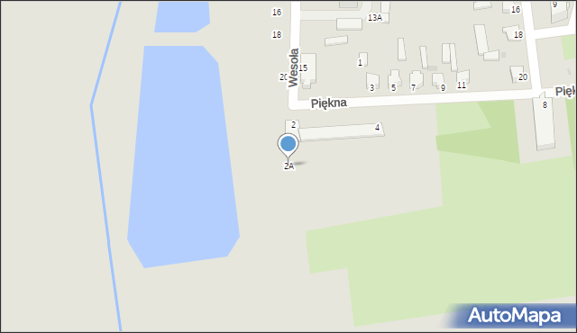 Jedwabne, Piękna, 2A, mapa Jedwabne