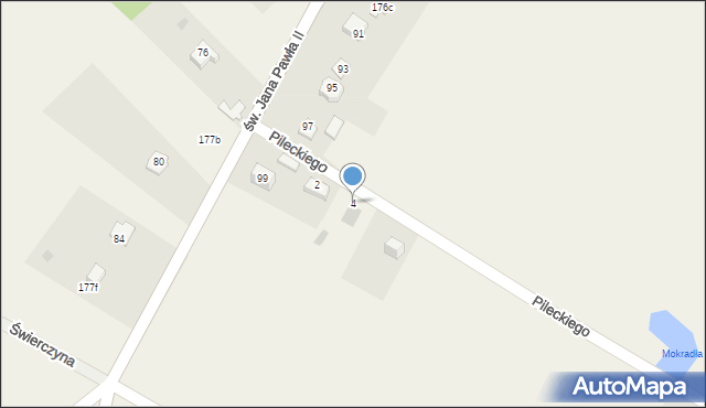 Jerzmanowice, Pileckiego Witolda, rtm., 4, mapa Jerzmanowice