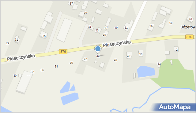 Józefowice, Piaseczyńska, 44, mapa Józefowice