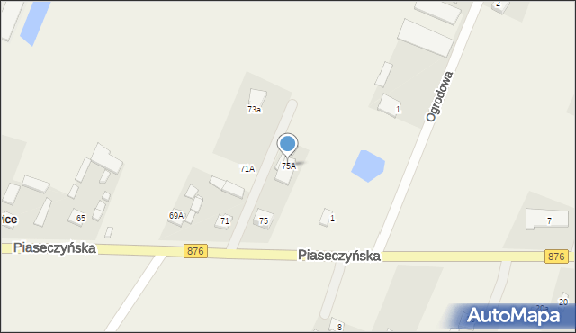 Józefowice, Piaseczyńska, 75A, mapa Józefowice