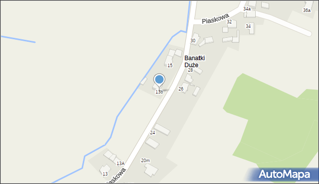 Kadłub, Piaskowa, 13b, mapa Kadłub