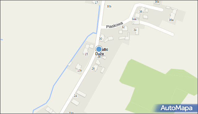 Kadłub, Piaskowa, 28, mapa Kadłub