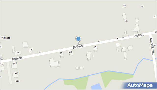 Kalisz, Piekart, 12, mapa Kalisza