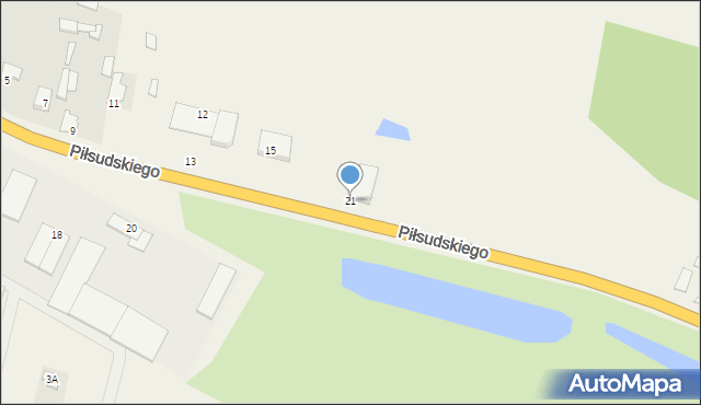 Kamionna, Piłsudskiego Józefa, marsz., 21, mapa Kamionna