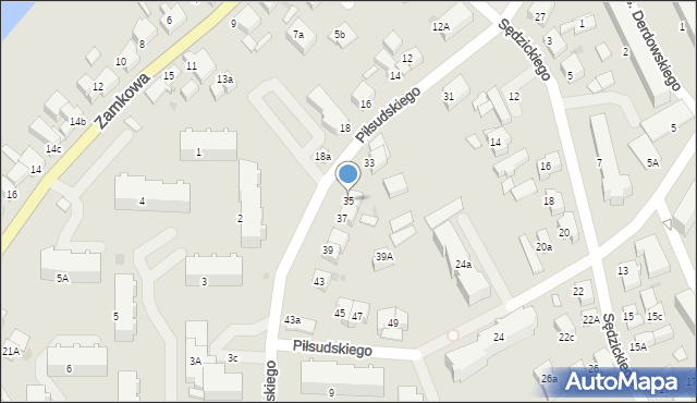 Kartuzy, Piłsudskiego Józefa, marsz., 35, mapa Kartuzy