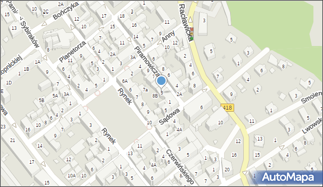 Kędzierzyn-Koźle, Piramowicza Grzegorza, 3, mapa Kędzierzyna-Koźle