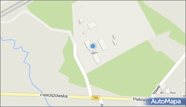 Kielce, Piekoszowska, 390, mapa Kielc