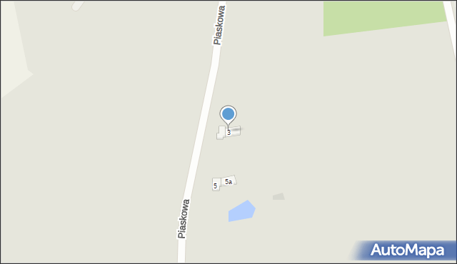 Kisielice, Piaskowa, 3, mapa Kisielice