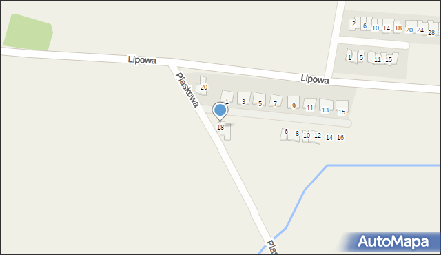 Kleszczewo, Piaskowa, 18, mapa Kleszczewo