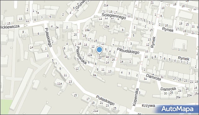 Kluczbork, Piastowska, 10, mapa Kluczbork