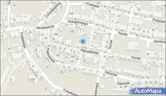 Kluczbork, Piłsudskiego Józefa, marsz., 5, mapa Kluczbork