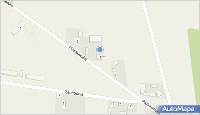 Kodrąb, Piotrkowska, 4, mapa Kodrąb