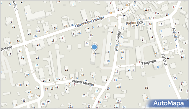 Kolbuszowa, Piłsudskiego Józefa, marsz., 12, mapa Kolbuszowa