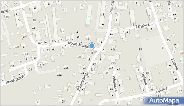 Kolbuszowa, Piłsudskiego Józefa, marsz., 16, mapa Kolbuszowa