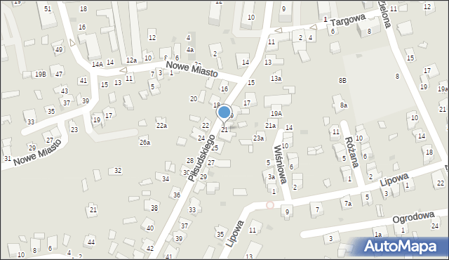 Kolbuszowa, Piłsudskiego Józefa, marsz., 21, mapa Kolbuszowa