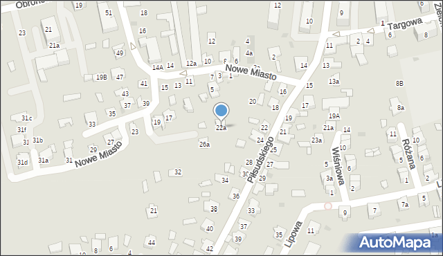 Kolbuszowa, Piłsudskiego Józefa, marsz., 22a, mapa Kolbuszowa