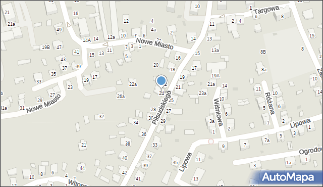 Kolbuszowa, Piłsudskiego Józefa, marsz., 24, mapa Kolbuszowa